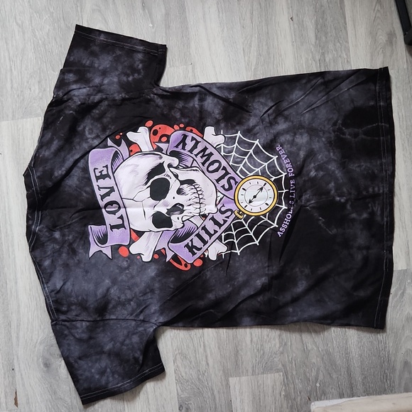 Brand new Alf love kills slowly t shirt medium acid wash - Picture 4 of 4